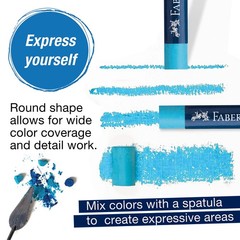 Faber-Castel FC127024 Creative Studio Oil Pastel Crayons (24 Pack), Assorted