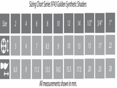 9743 Student Golden Synthetic Shader Brush