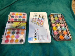 Studio Kingart 38 Watercolor, Water color pan 21, Watercolor Artist Cakes 37