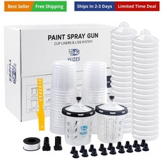 Disposable Paint Gun Cups 20 Ounce600ML, 40 Disposable Paint Cups Liners and …