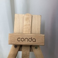 Conda Wooden Tabletop Easel Adjustable Frame Beechwood Tripod Display Stand