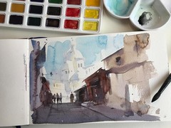 Durable Hardbound Travel Sketchbook – Micro-Perforated, 9x14cm Watercolor Paper