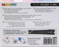 Mungyo Soft Oil Pastels Holder, Chalk Holder 2Pcs, Great for Various Size of Pas