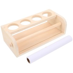 Paper Roll Dispenser: Kids Wooden Art Easel with 500x29cm/96.85×11.42in Paper