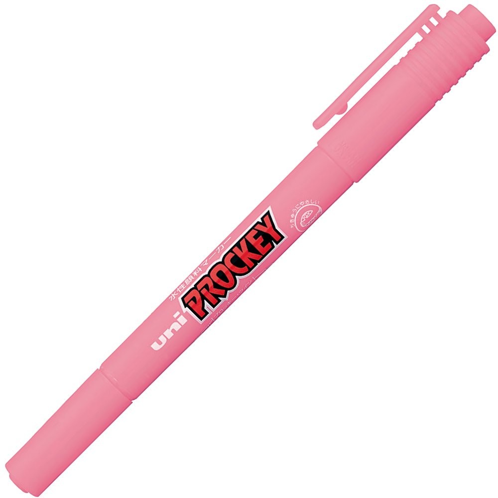 mitsubishi Pencil Water-based Pen Plocky Twin Extra Fine PM120T.66 Soft Pink 10P