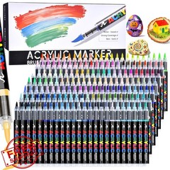DGDUBRB 168 Colors Acrylic Paint Markers