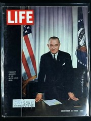 💎 VINTAGE ANTIQUE GEM LIFE MAGAZINE PRESIDENT LYNDON JOHNSON DEC 13 1963 💎
