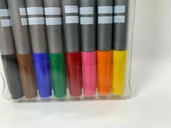Double Ended Pen 8 count highlighter & marker fine point pastel 16 colors