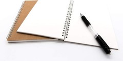Portable Blank Sketch Book Pad 2-Pack – Ideal for Creative Writing & Travel