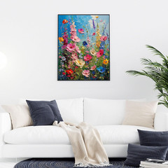 Wildflowers Paint by Numbers Kit for Adults – DIY Canvas Art 16x20in