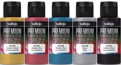 Vallejo PREMIUM AIRBRUSH Acrylic Acrylic METALLIC SET 62103 60ml. 5 pcs.