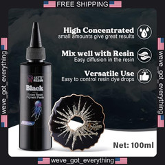Black Epoxy Resin Pigment Paste 100ml for Resin Art and Coasters