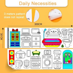 Sticky Coloring Paper Roll for Kids – Fun and Creative Drawing Roll for Coloring