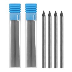 12Pcs 5.6mm 2B/4B/6B/8B Carpenter Pencil Lead Refills, Black