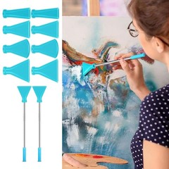 Silicone Tipped Steel Straws And Multi Size Nozzles For Acrylic Pouring Art
