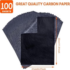 psler 100 Sheets Carbon Paper Sheets, Carbon Transfer Paper with 3PCS Embossing
