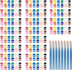20 Pack Mini Acrylic Paint 0.09 Fl Oz (Pack of 280), Acrylic(3ml)20Pack