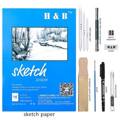 72PCS Drawing Supplies Sketching Set,Art Kit include Drawing & Colored Pencil…