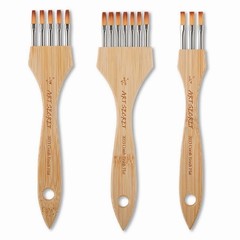 Acrylic Rake Brush Painting Wide Mop Watercolor Paintbrush Nylon Wool F