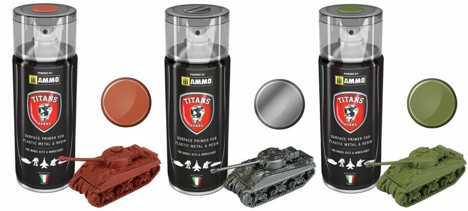 AMMO by MIG Titan Surface Primers – Armor/Vehicles Set