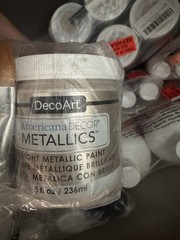 3x DecoArt Americana Decor Metallics 8oz-Pearl