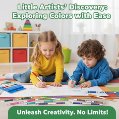 Erasable Colored Pencils Set of 18, Color Pencils with Erasers, School Art Suppl