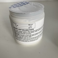 New Golden Light Molding Paste – Opaque, Lightweight – 8 oz Jar – 3575-5