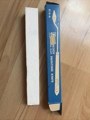 Grumbacher Trowel Shape Painting Knife 876-8 Japan in Box Flexible Steel Stamp
