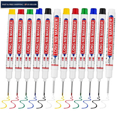 LYXMYGS 12 PCS Long Head Deep 12PCS-20MM-Red/Blue/Green/Black/White/Yellow