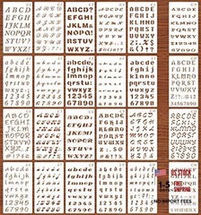 24 Pack Drawing Painting Stencils Template A5 Size 4 X 7 Inches Stencil Set1
