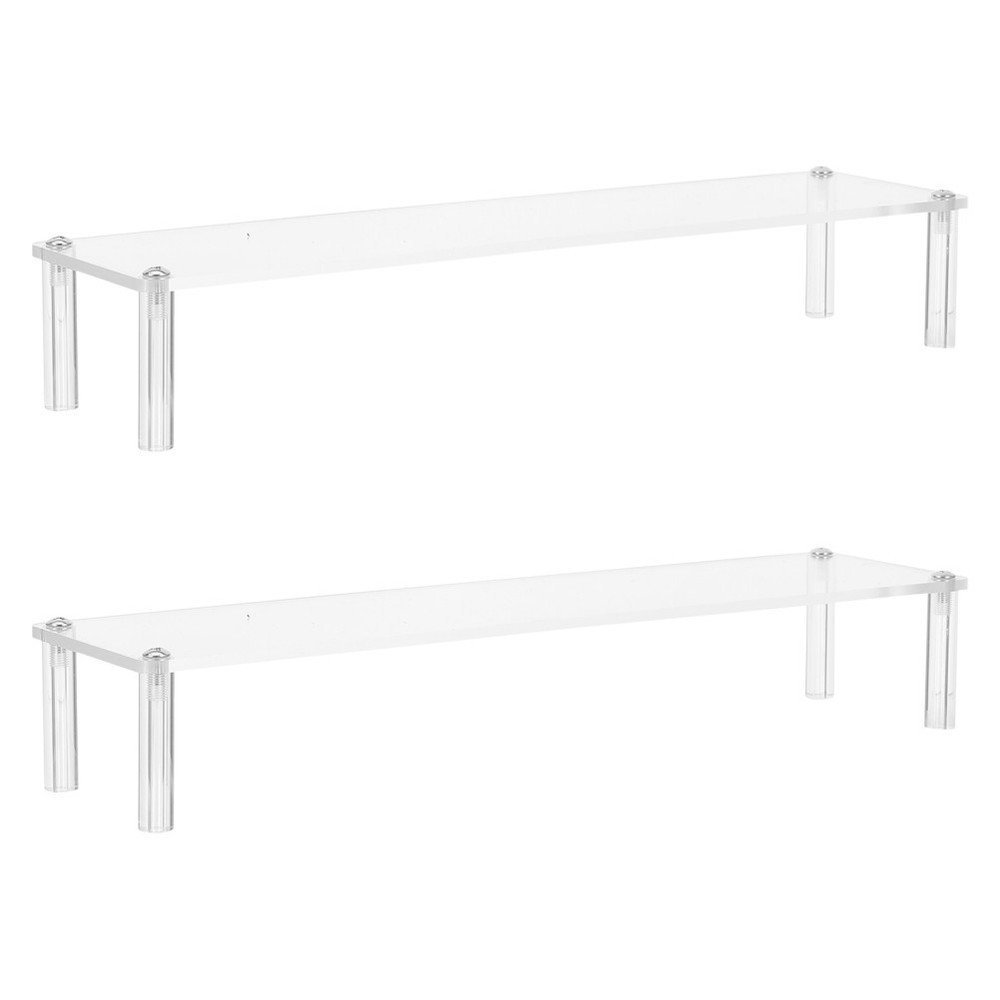 2Pcs Transparent Acrylic Hand Rest for Painting Ergonomic Sketching Aid