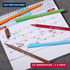 Mr. Pen- Colored Fineliner Pens, 12 Pack, 0.4mm | Ergonomic Triangular Barrels,