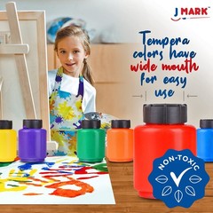 J MARK 38-Piece Toddler Paint Set, Includes Washable Tempera Paint,… Fast Ship