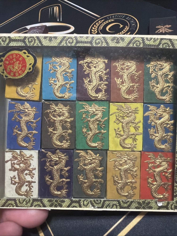 15pcs/set Color Ink Stick Box Set Chinese Calligraphy Painting Solid Ink Block