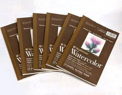Lot of 6 Strathmore Watercolor Paper Pad 5.5″X8.5″. 12 Sheets