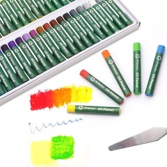 Artecho Oil Pastels Set of 75 PCS (8 x 60 75 Count (Pack 1), Multicolor