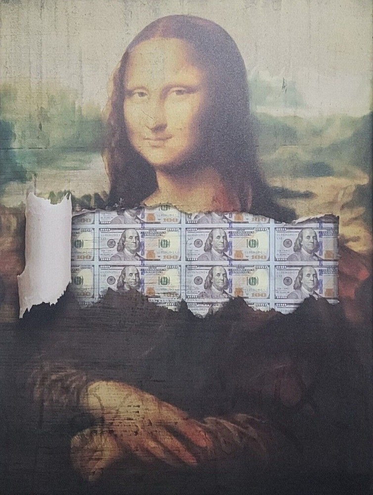 Mona Lisa Money Canvas Art