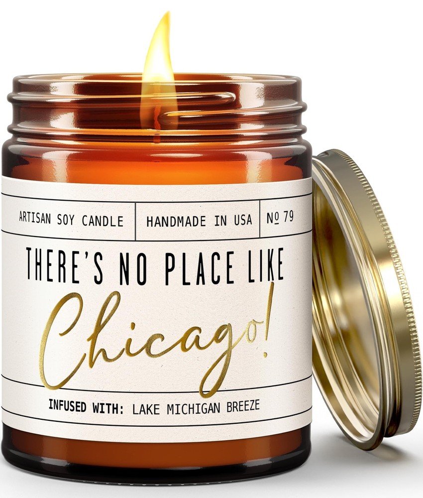 Chicago Gifts, Decor for Home – ‘There’s 4 inches x 4 inches, Amber