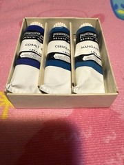PB33 Manganese Blue + PB28 Cobalt + PB35 Cerulean Permanent Pigments Sealed NOS