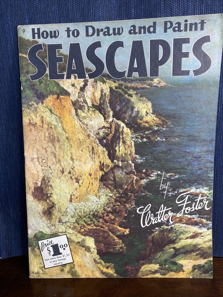 HOW TO DRAW AND PAINT SEASCAPES BY WALTER FOSTER Vintage