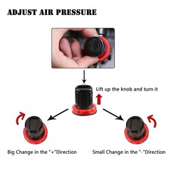 Airbrush Kit with Compressor 3 Guns For Model Nail Cake