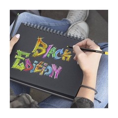 Color Pencils Black Edition 36ct Box:Art Stationery, 2.8mm Point, Wood Material