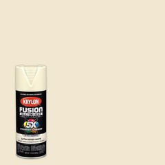 Krylon K02737007 Dover White Fusion All-in-One Spray Paint 12 oz. (Pack of 6)