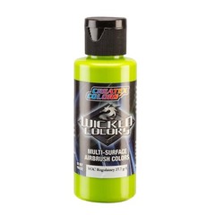 Createx Wicked Colors W085-02 Opaque Limelight Green 2oz. For Airbrush Paint