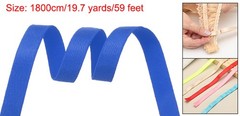 Bra Elastic Strap 19.7 Yards Bra Sewing Band for DIY Sewing Craft Dark Blue