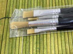 Vintage Sax True Flow Flat Paint Brushes 201-400 Sizes 2-4-6-8 England