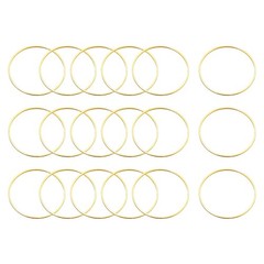 Round Earring Beading Hoop Rings, 30mm/ 1.18″ Gold Pack of 60