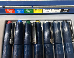 Staedtler Mars Matic 700 Technical 7 Pen Set USED