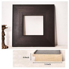 DIY Wood Plein Air Frame for Canvas 12×16, 3.1″ Wide Antique Canvas Floater F…