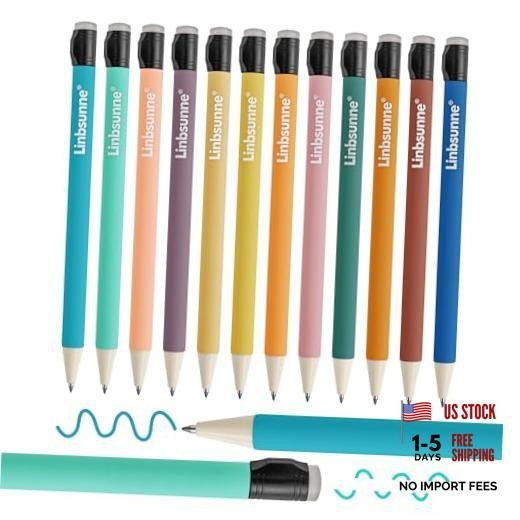 Erasable Gel Pens 0.7mm Medium Point Smooth Writing 12 Assorted B-12 colors